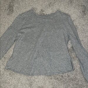 Gray Long Sleeve Women's Top